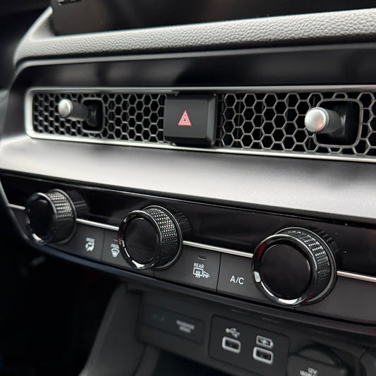 Racing Black FL5 Civic Type R Climate Control Knobs OEM Honda