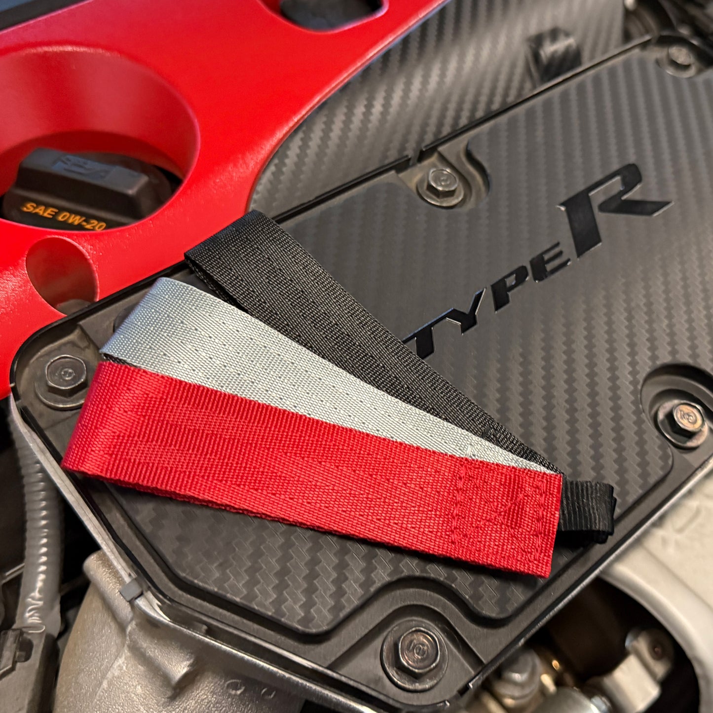 Carbon Fiber Style Key Fob Cover + STRIX Racing Lanyard (Bundle)