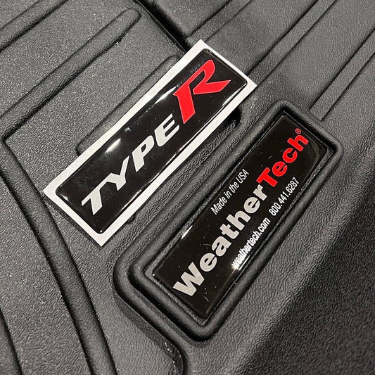 Type R WeatherTech FloorLiner / Floor Mat Stickers